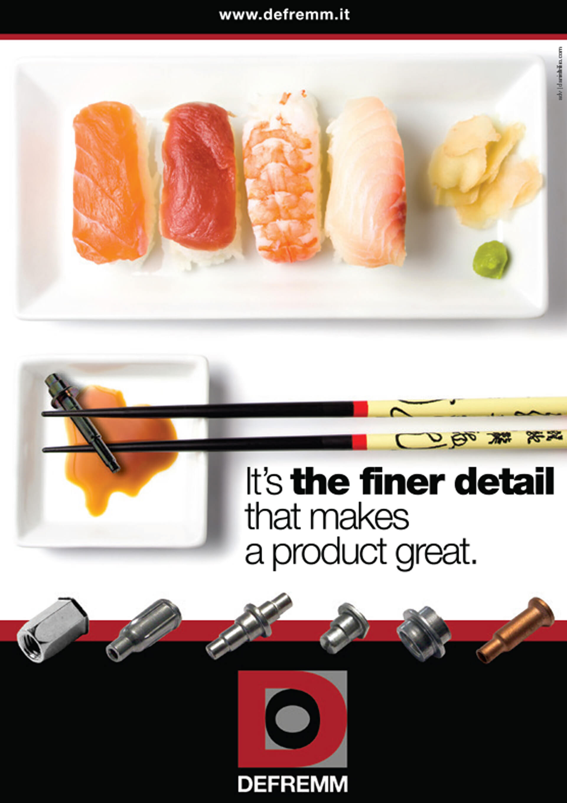 Campagna pubblicitaria Defremm: soggetto Sushi